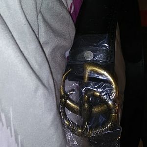 Brand new double g belt with snake